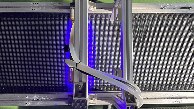 Why can we see the purple or blue light from LED UV curing lamps with the naked eye?